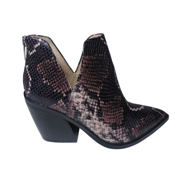 Vince Camuto VC-Gigietta Mauve Multitricolor Snake Skin Boots Size 8M - Picture 6 of 11